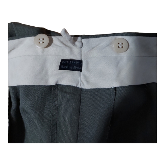 Gerald Austin London NY 40R 40/30 2 Button Green Suit Blazer Sports Coat Pants - Picture 5 of 14